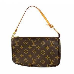 LOUIS VUITTON Brown Monogram Pochette Pouch
